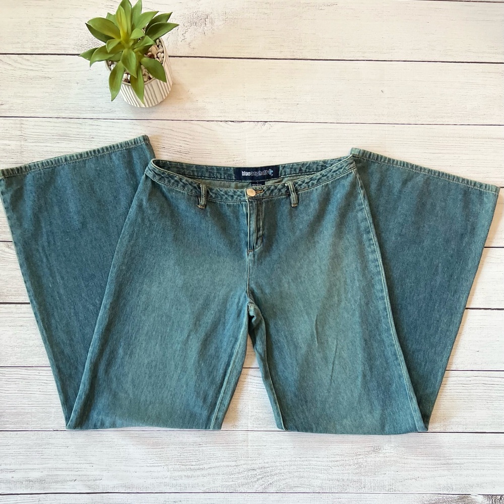 Blue Asphalt Wide Leg Pants